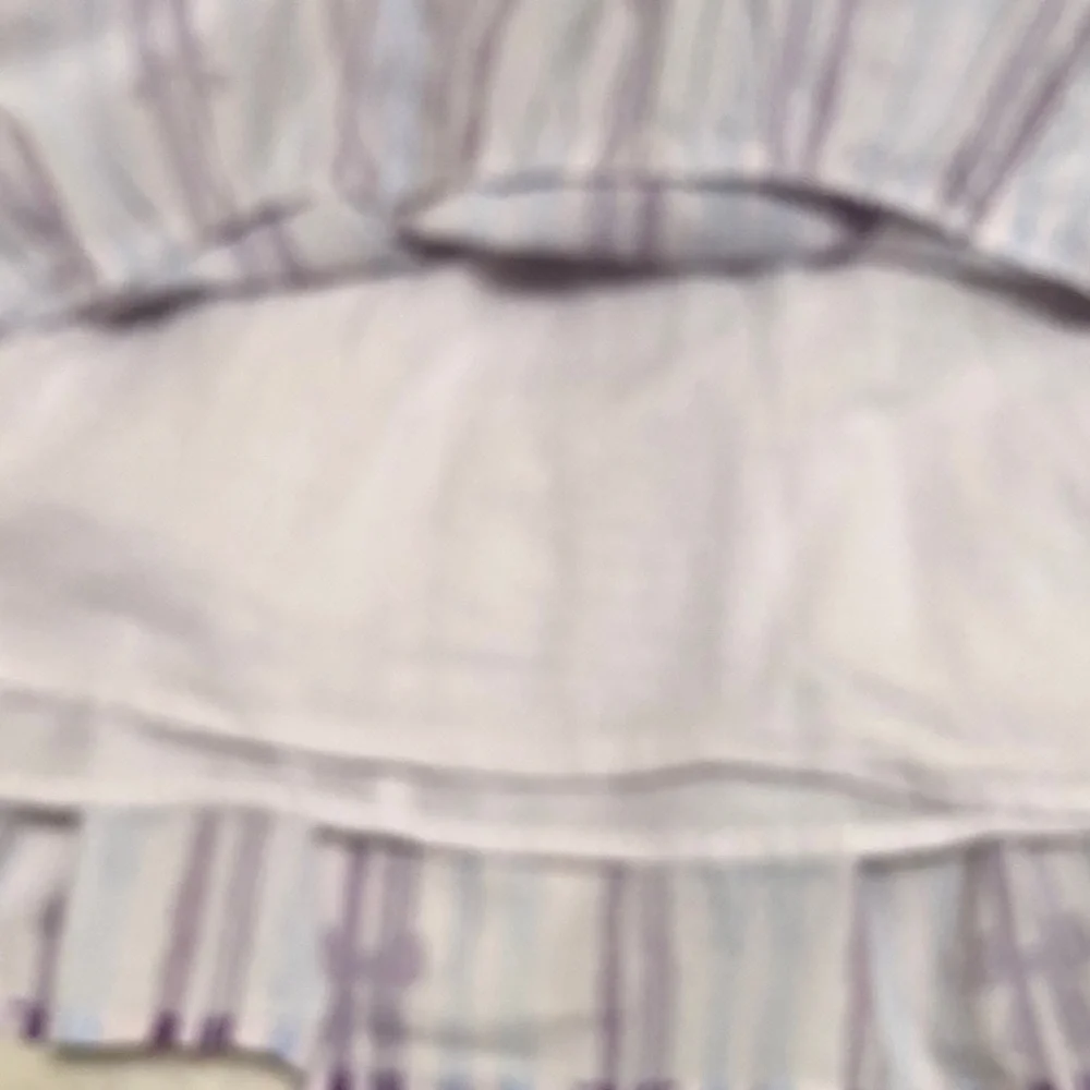 Girls Tiered Casual Dress with Purple and Light Blue Bow Stripes - Picture 4 of 5